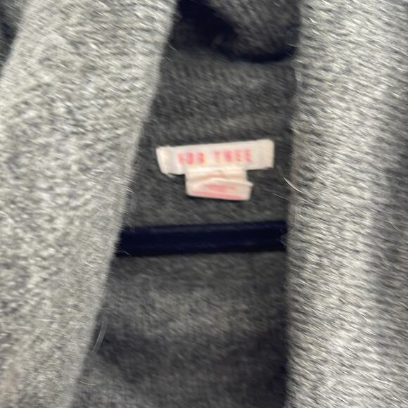 For Thee polyester alpaca blend cowl neck hi low hem knit pullover sweater sz L - Picture 5 of 7